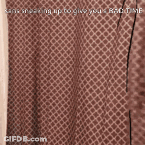 Sans Sneaking Out GIF