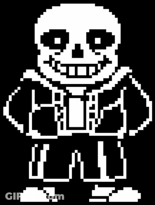 Sans Swaying Left And Right GIF