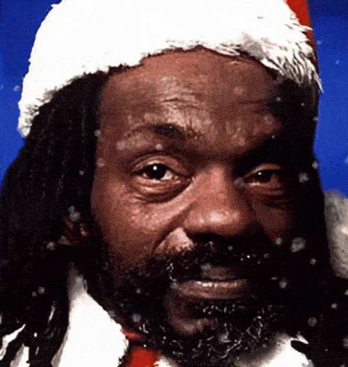 Santa Black Christmas Meme GIF