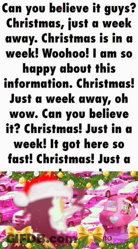Santa Christmas Card Saying Can You Believe It Guys Christmas GIF