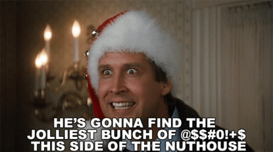 Santa Clark Griswold Christmas Lights GIF