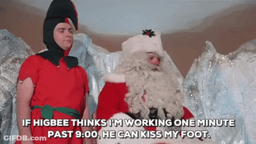 Santa Claus Can Kiss My Foot GIF