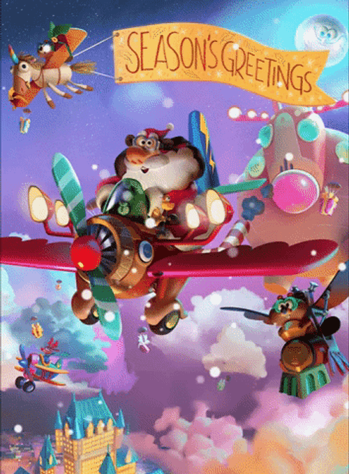 Santa Claus Cute Happy New Year GIF