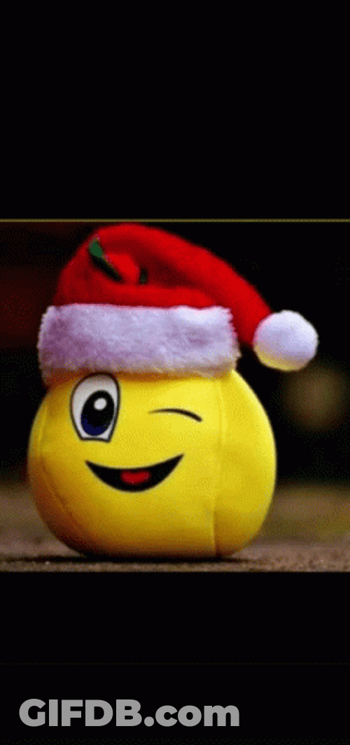 Santa Claus Good Morning Emoji GIF