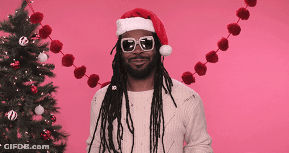 Santa Claus Hat Blowing Kisses GIF