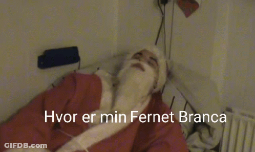 Santa Claus Hvor Er Min Fernet Branca GIF