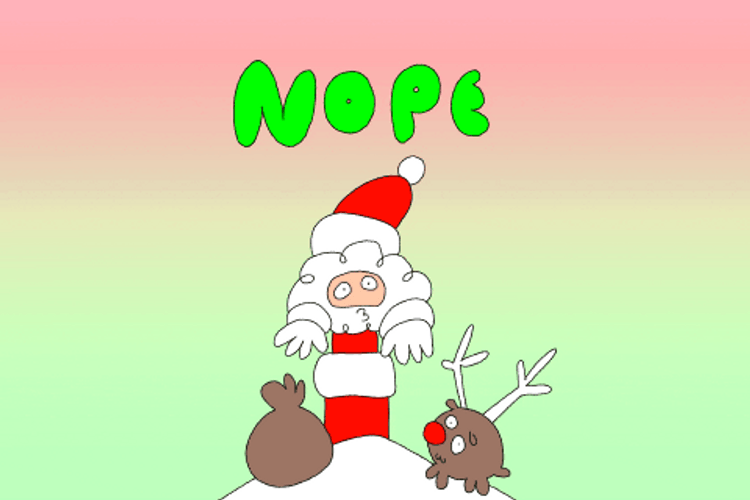 Santa Claus Nope GIF