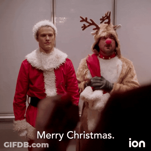 Santa Claus Reindeer Merry Christmas GIF