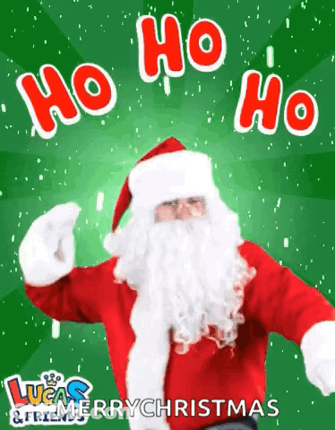 Santa Claus Saying Ho Ho Ho GIF
