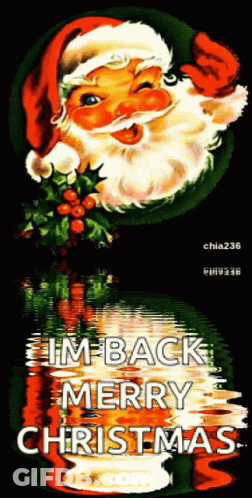 Santa Claus Saying Im Back Merry Christmas GIF