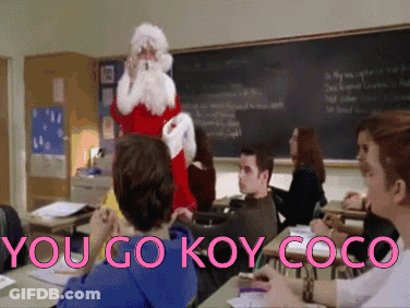 Santa Claus Saying You Go Koy Coco In Classroom GIF