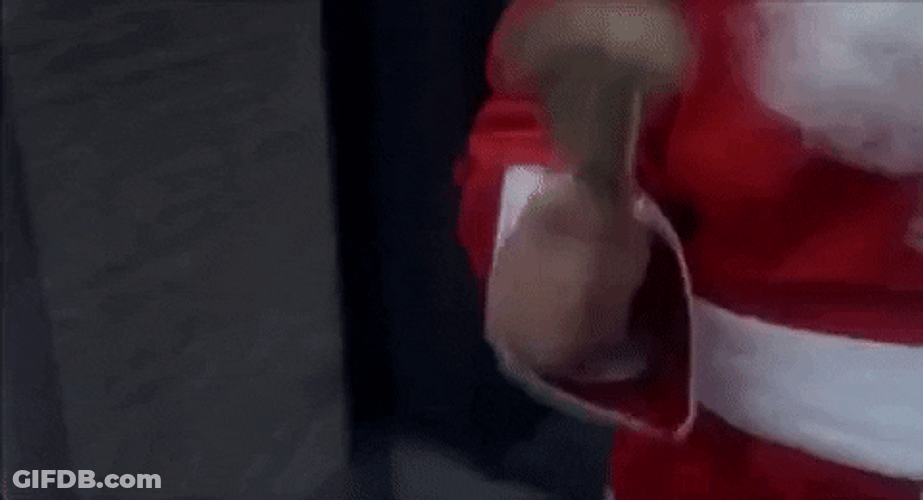 Santa Claus Shaking Bell GIF