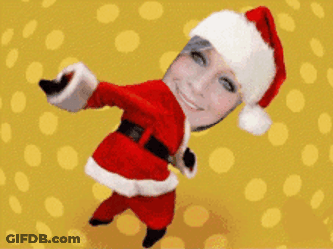 Santa Claus Spanking Butt GIF