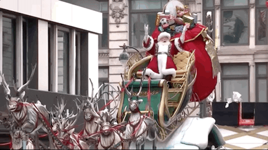 Santa Claus Thanksgiving Parade GIF