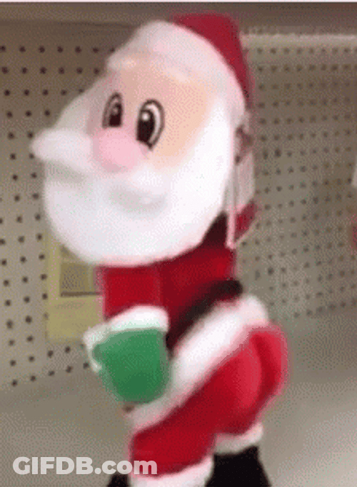 Santa Claus Twerking Toy GIF
