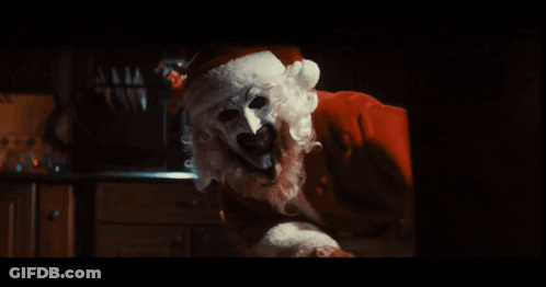 Santa Claus With Skull Face GIF