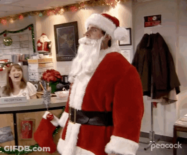 Santa Costume Merry Christmas Meme GIF