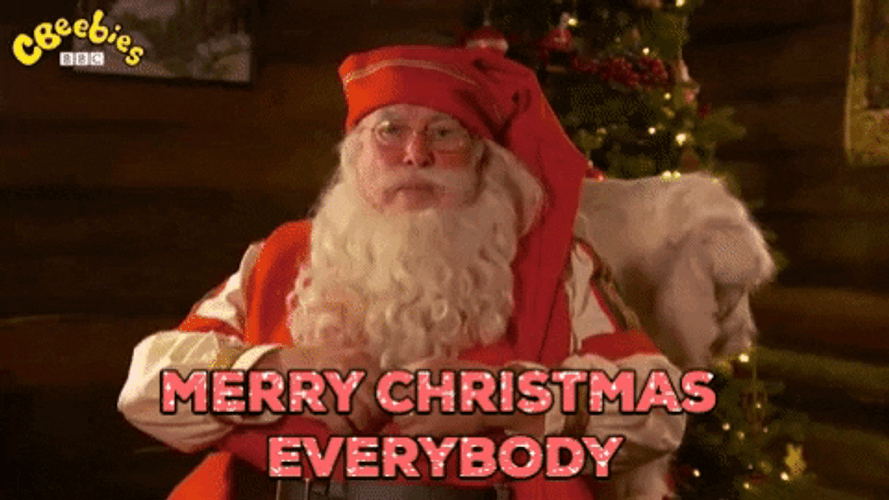 Santa Merry Christmas Eve Everybody GIF