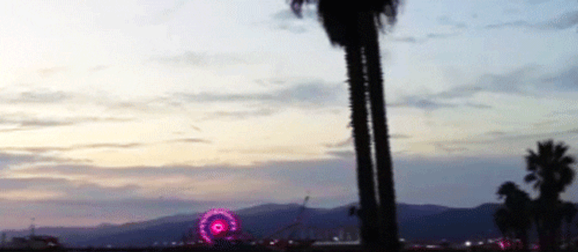 Santa Monica Beach Sunset GIF