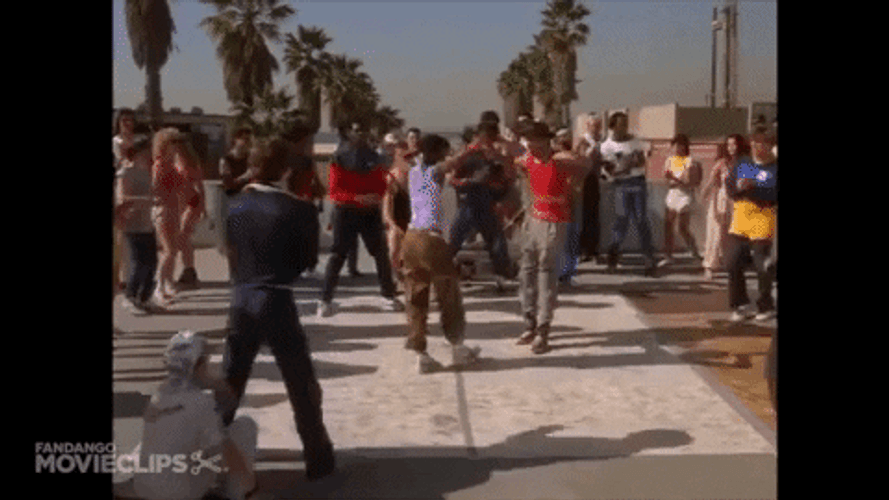 Santa Monica Breakin' Movie Break Dance GIF