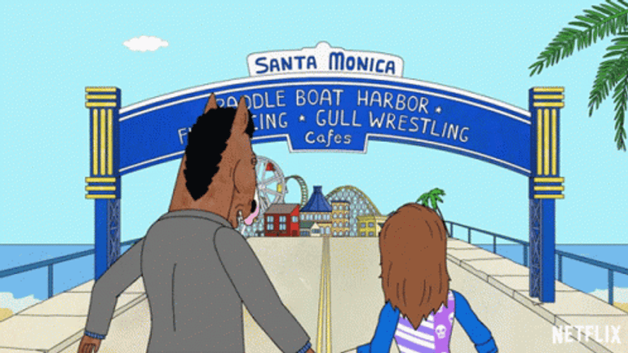 Santa Monica Netflix BoJack Horseman GIF