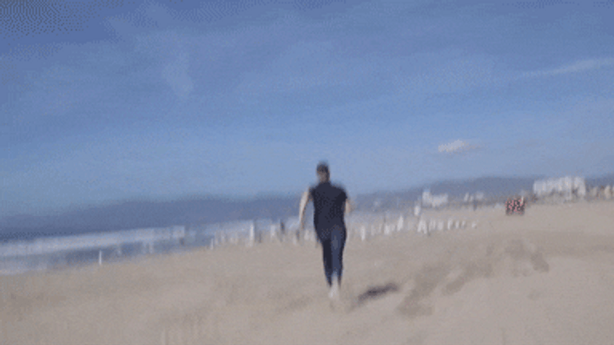 Santa Monica Running Jay Onrait GIF