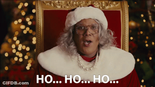 Santa Saying Ho Ho Ho GIF