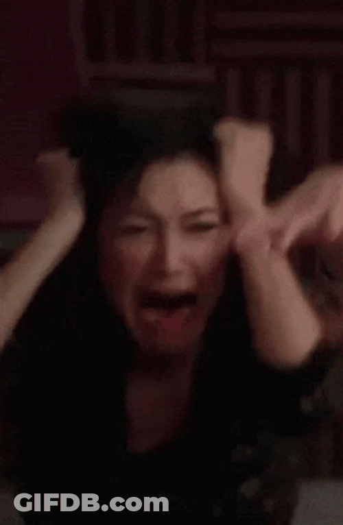 Santana Lopez Glee Freaking Out GIF