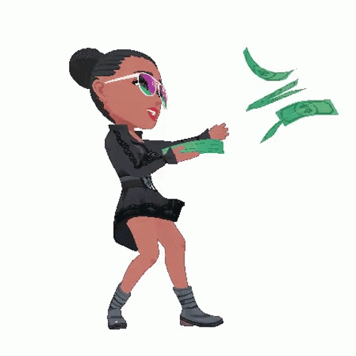 Saquinon Lehie Raining Money GIF