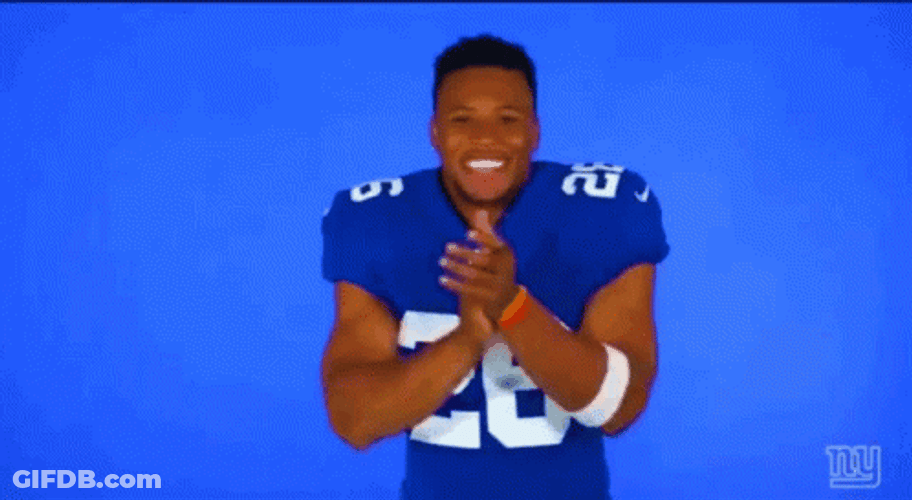 Saquon Barkley Clapping GIF
