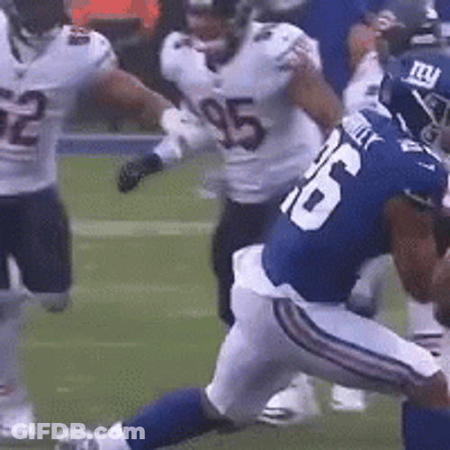 Saquon Barkley Fail Jump GIF