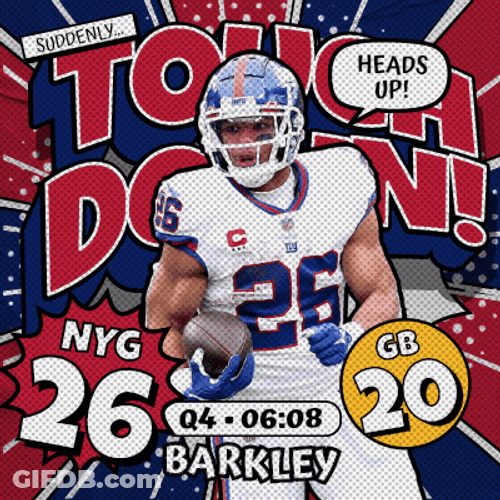 Saquon Barkley Heads Up GIF
