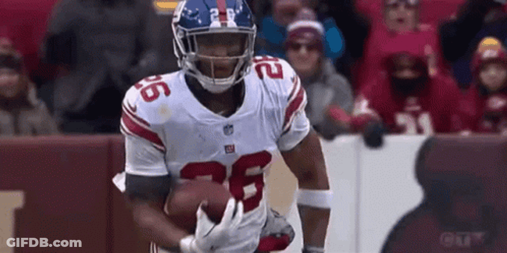 Saquon Barkley Running Fast GIF