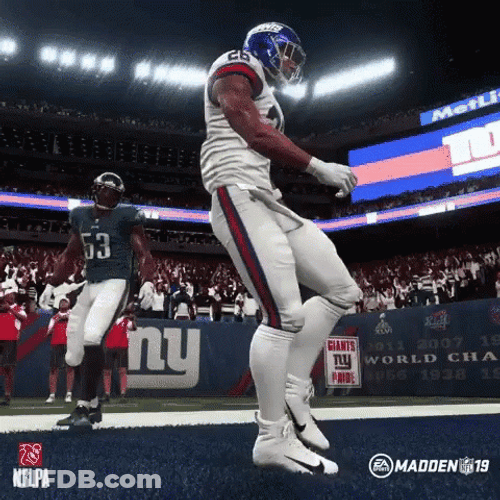 Saquon Barkley Walk Back GIF