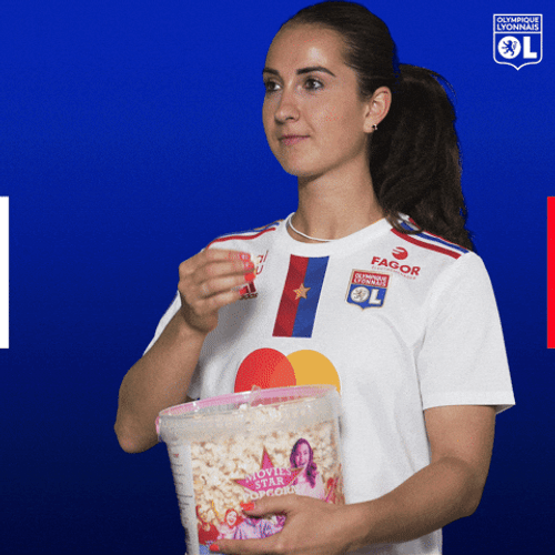 Sara Dabritz Eating Popcorn Meme GIF