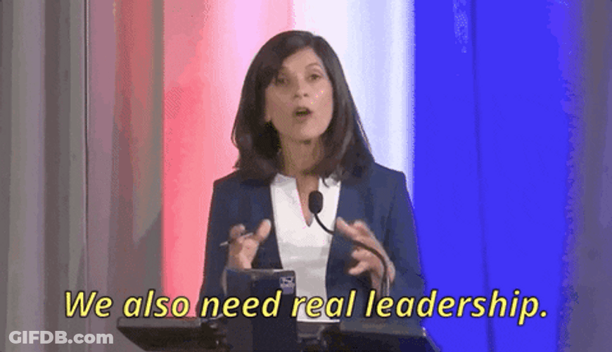 Sarah Gideon We Also Need Real Leadership GIF