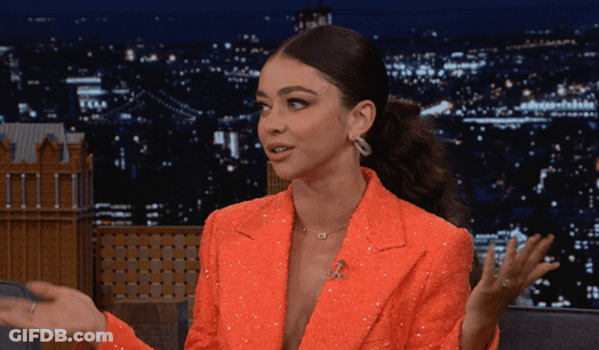 Sarah Hyland On Fallon Tonight Not Sure GIF