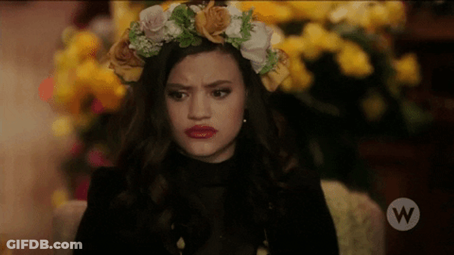 Sarah Jeffery Floral Headdress New Charmed GIF