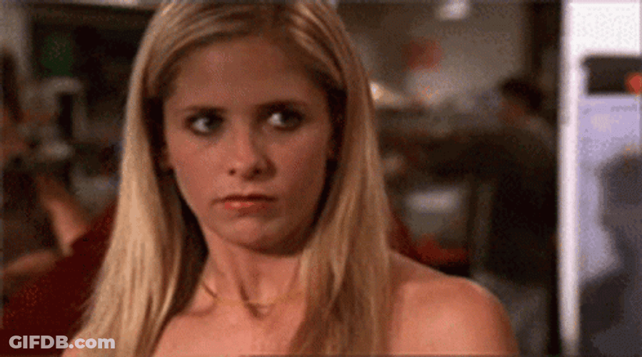 Sarah Michelle Gellar Squint Look GIF
