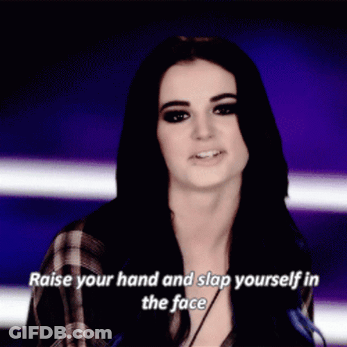 Saraya Slap Yourself Slapping Face GIF