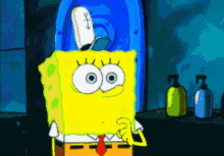 Sarcasm Cute Smile Spongebob Rainbow GIF