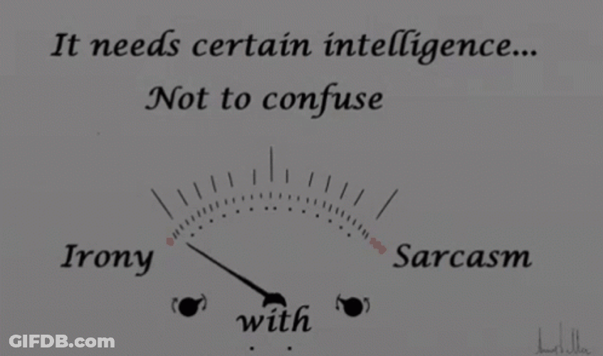 Sarcasm Scale GIF