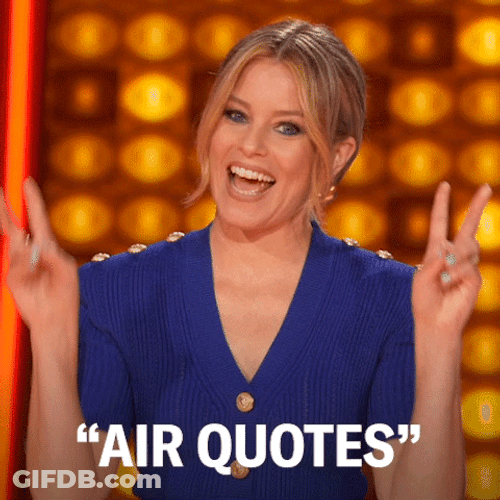 Sarcastic Air Quotes Game Show GIF