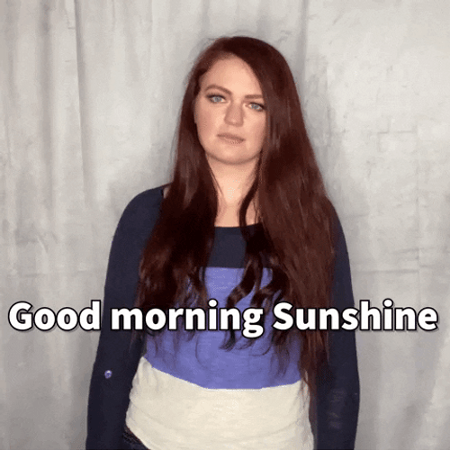 Sarcastic Good Morning Sunshine GIF