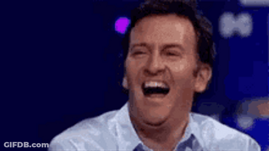 Sarcastic Laugh Not Funny Change Mood Face GIF