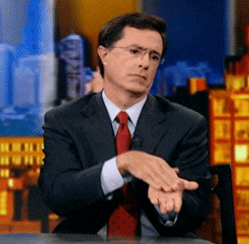 Sarcastic Stephen Colbert Clapping Meme GIF