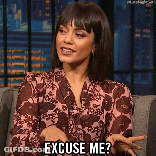 Sarcastic Vanessa Hudgens Excuse Me GIF