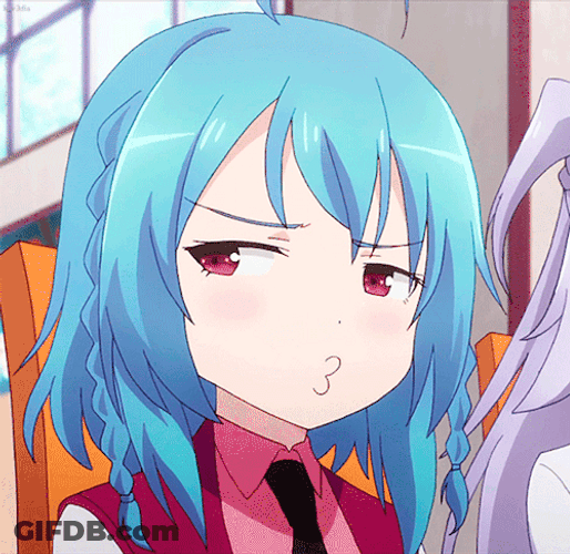 Sasamiya Saya Anime Pouting GIF