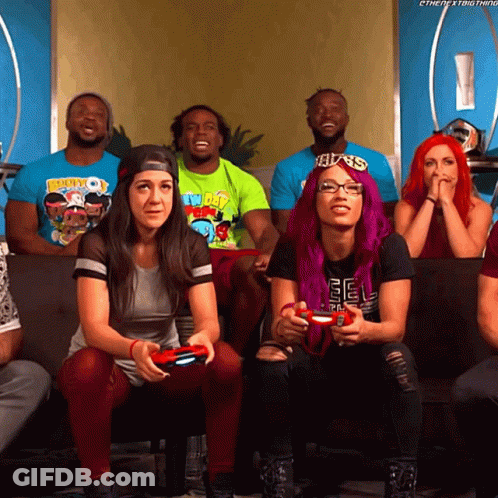 Sasha Banks Bayley GIF