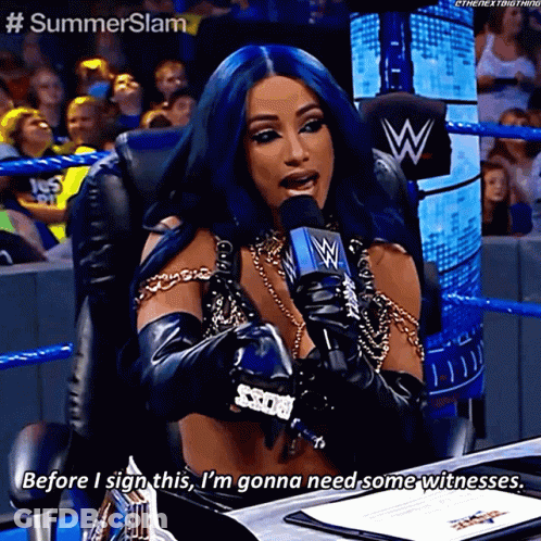 Sasha Banks Before I Sign This GIF
